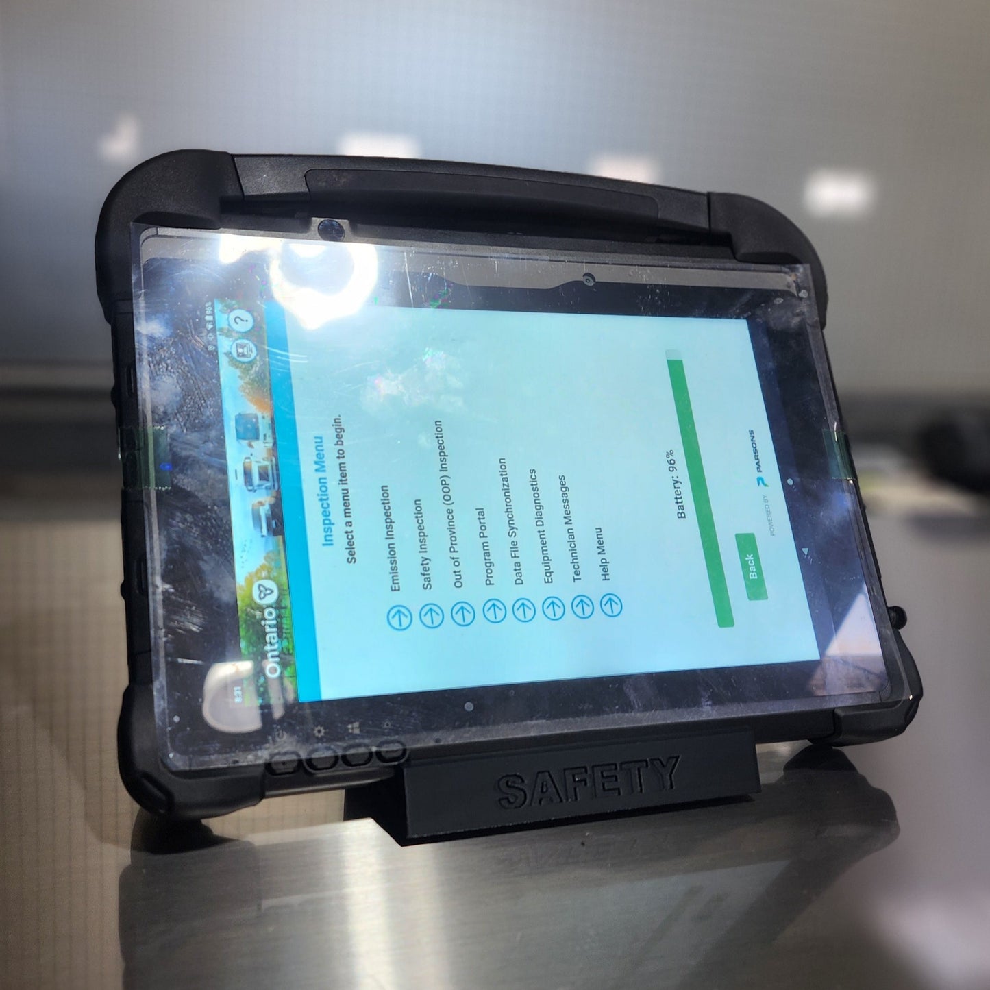 Safety Tablet and OBD2 Adaptor Stand