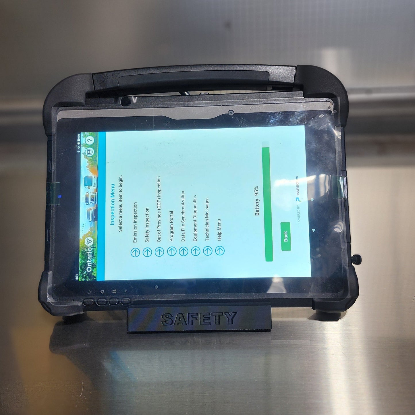 Safety Tablet and OBD2 Adaptor Stand